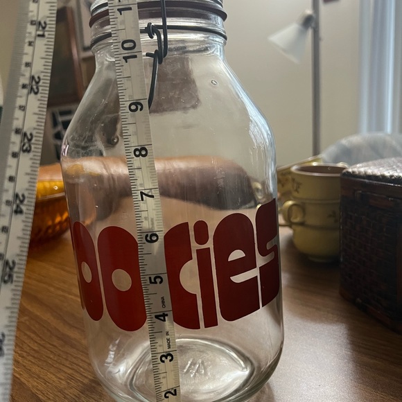 VINTAGE 60’s 70’s RARE mcm canister set block letter cookie sugar tea flour - Picture 8 of 11